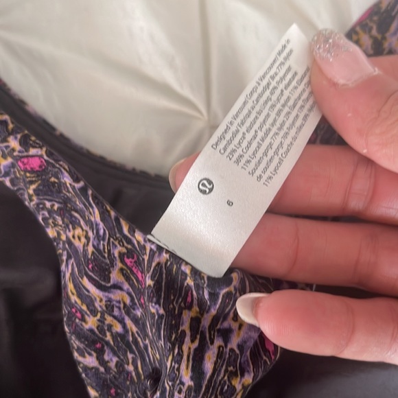 Lulu sports bra/top worn once - Picture 3 of 3